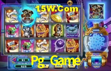 Interface moderna da plataforma Pg Game
